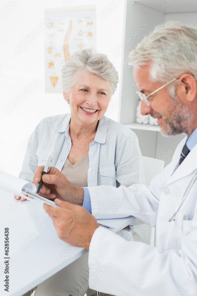 Female senior patient visiting a doctor Female senior patient visiting a doctor