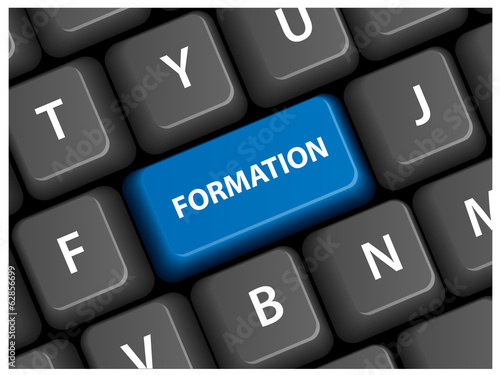 Touche "FORMATION" sur Clavier (études diplômes emploi réussite)