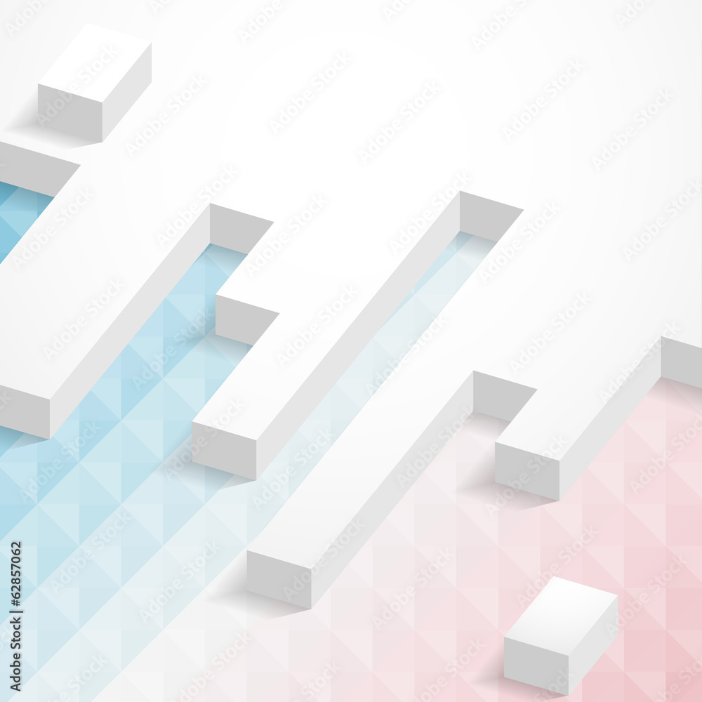 Abstract 3D Geometrical Design. Abstract 3D Geometrical Design.
