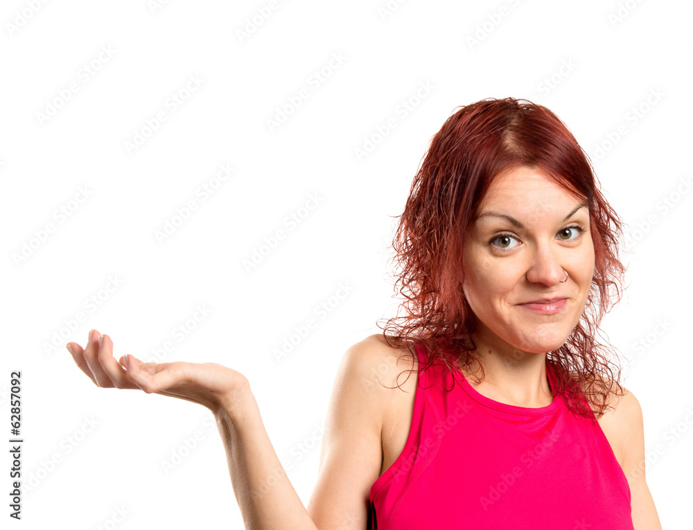 Young girl with doubts. Young girl with doubts.