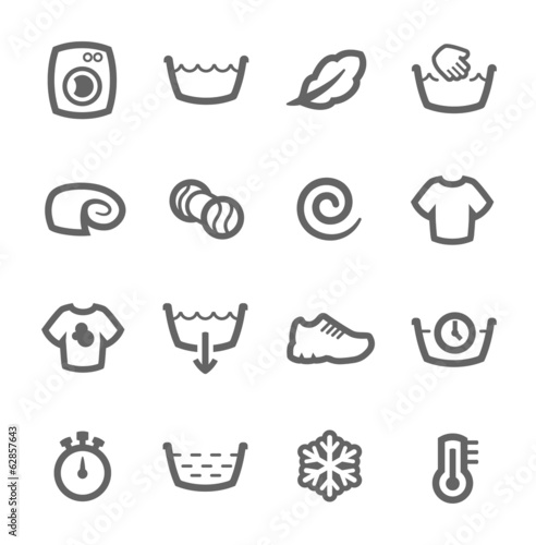 Washing machine icons