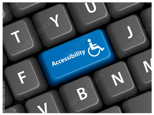 Accessibility KEY ON VECTOR KEYBOARD 