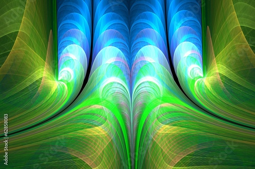 Abstract fractal waves