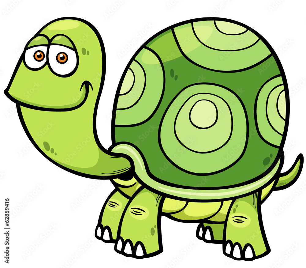 Fototapeta premium Vector illustration of Cartoon turtle