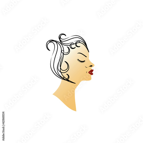 Sketched hair