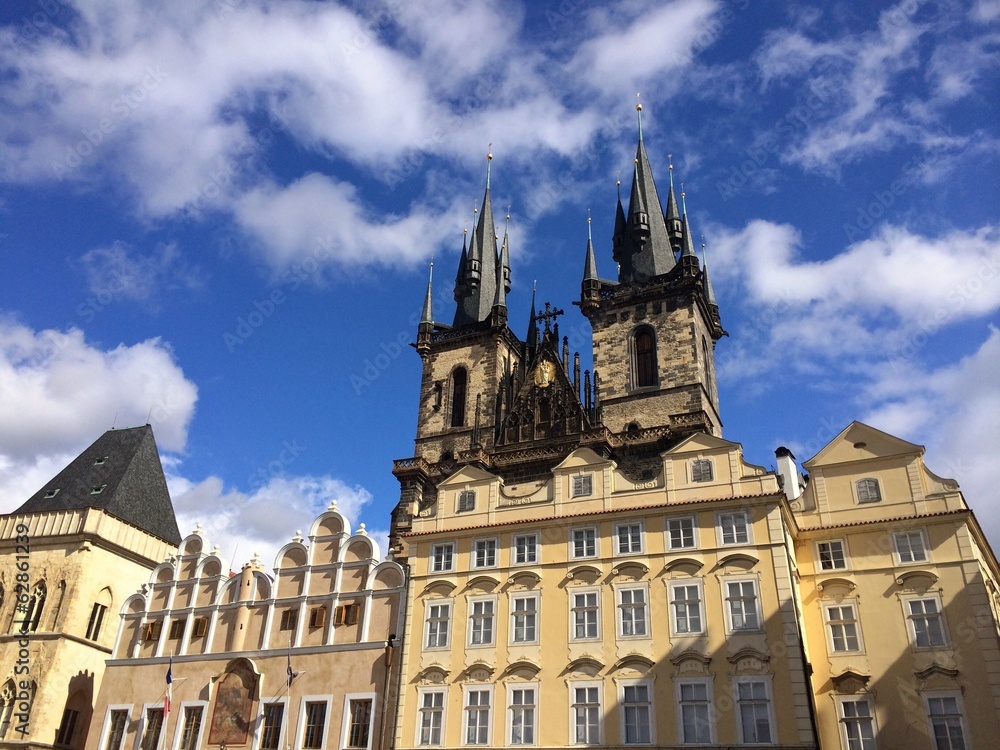 Church of Our Lady before Týn on Old Town Square in Prague