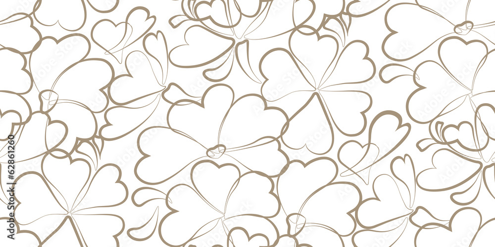 Vector floral background. Ornamental seamless pattern Vector floral background. Ornamental seamless pattern