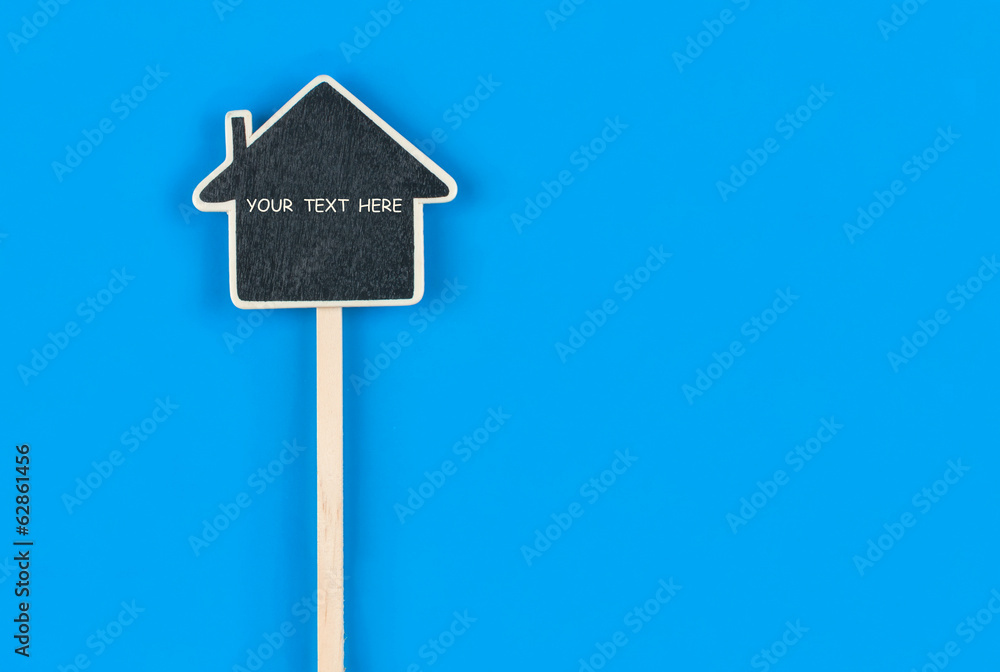 Pointer house with space for your text Pointer house with space for your text
