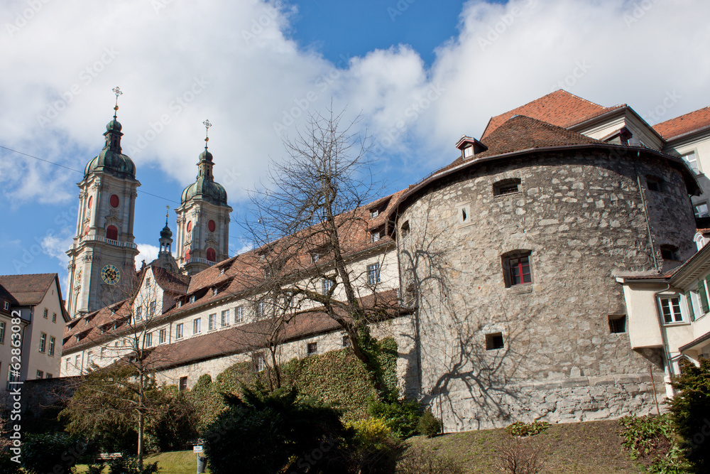 Obraz premium Stadtmauer Sankt Gallen