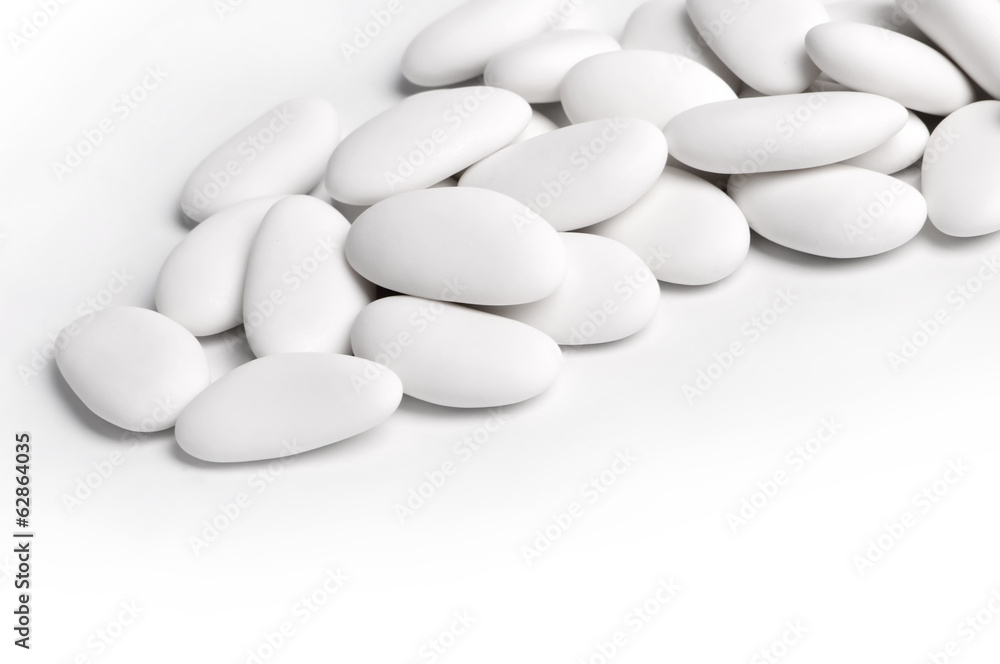 white sugared almonds white sugared almonds