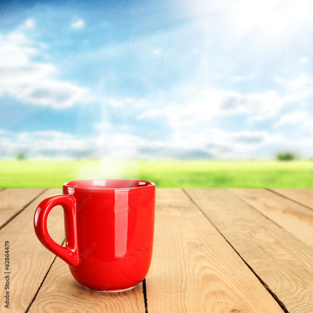 Obraz premium red mug