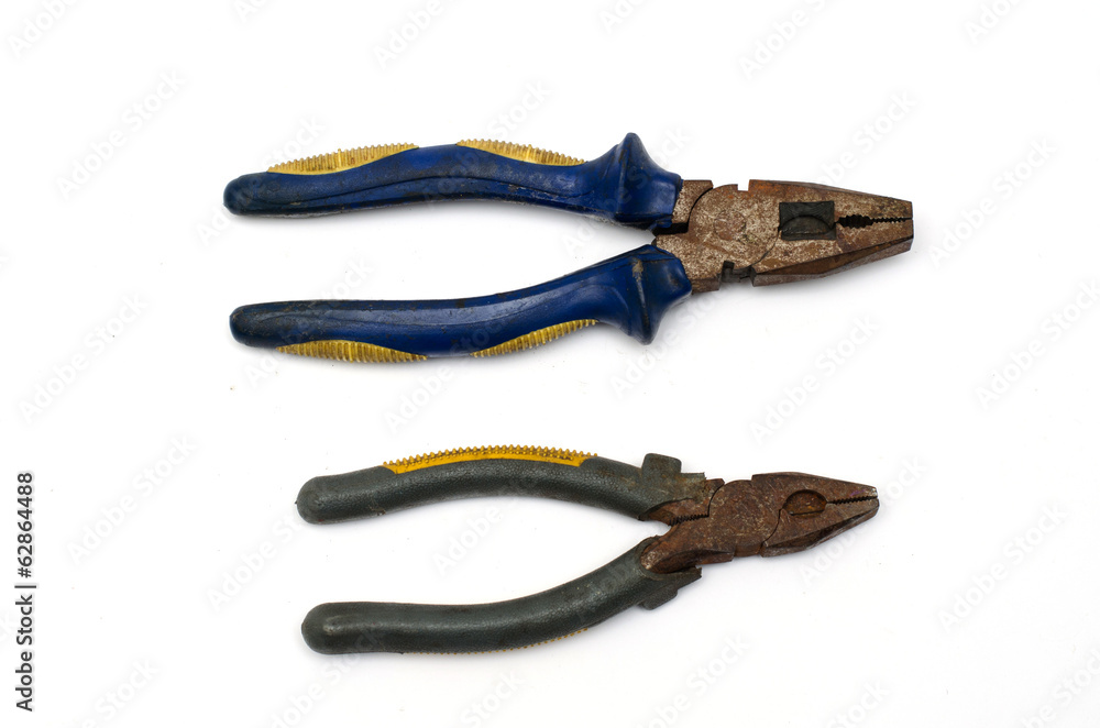 Old Double pliers big and small Old Double pliers big and small