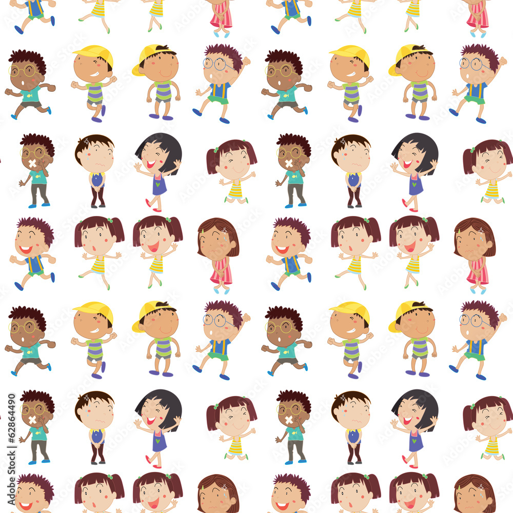 Different emotion of kids