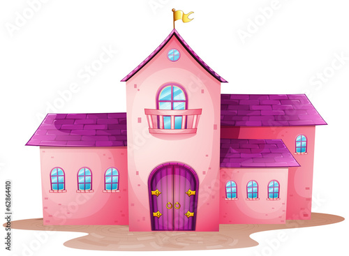 A pink castle