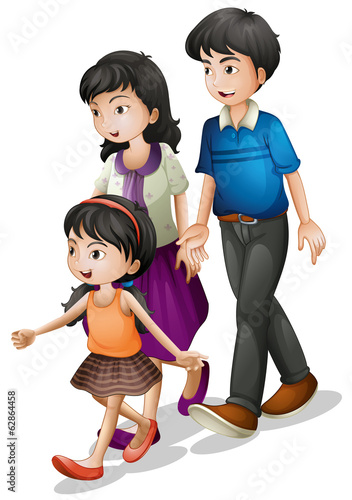 A family walking