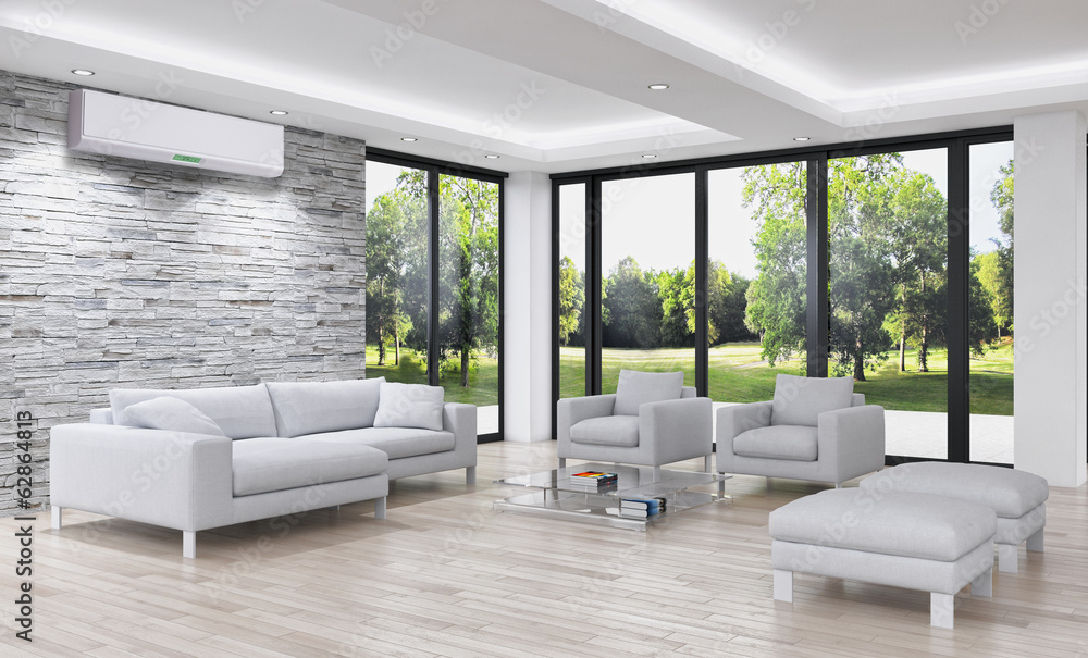 Fototapeta premium Interno con aria condizionata
