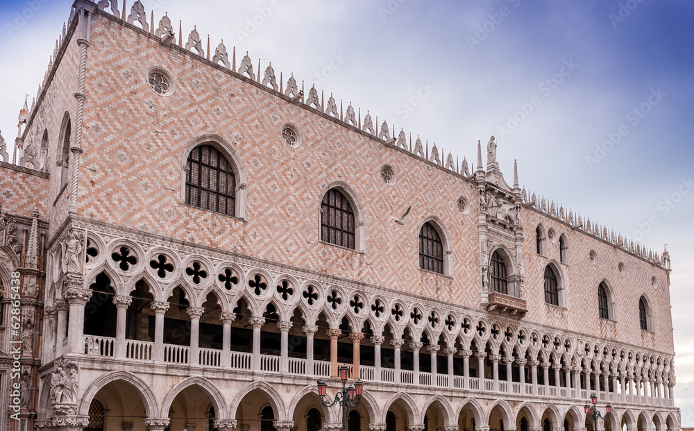 Façade du Palais des Doges, Venise