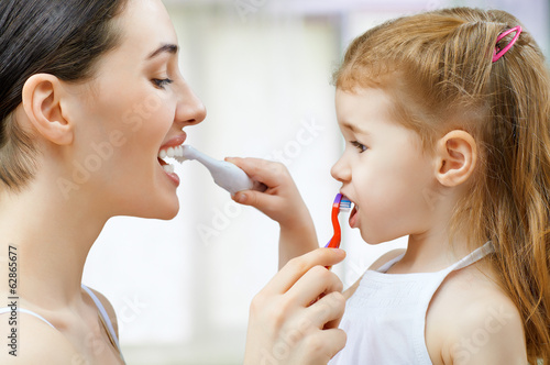 Fotografie, Obraz teeth brushing