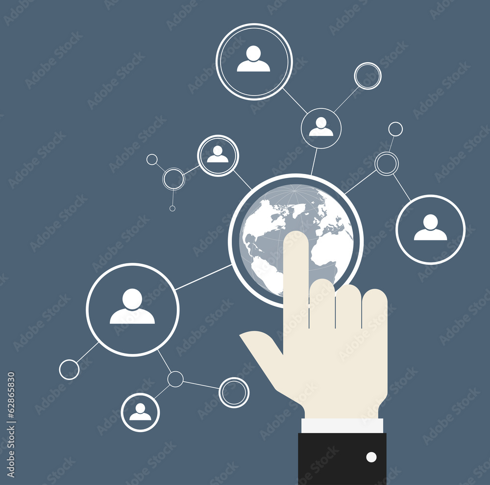 Network concept Network concept