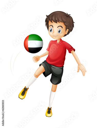 Fototapeta Naklejka Na Ścianę i Meble -  A player from the United Arab Emirates