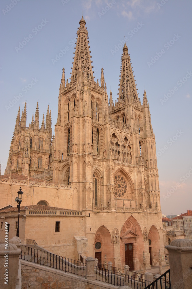 Fachada de la Catedral de Burgos, Camino de Santiago, España