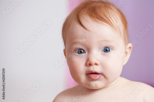 Baby with ginger hair