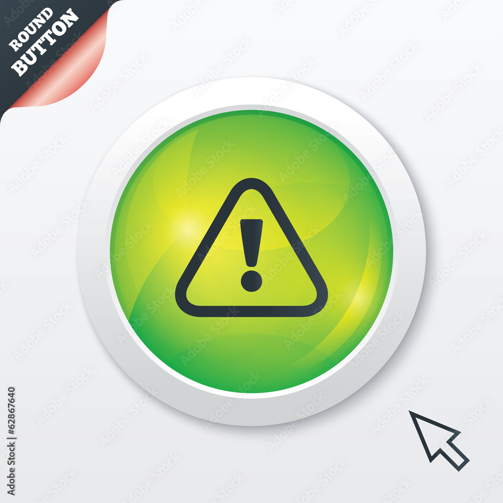 Attention sign icon. Exclamation mark. Attention sign icon. Exclamation mark.