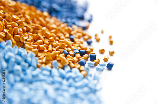 Obraz na płótnie plastic polymer granules