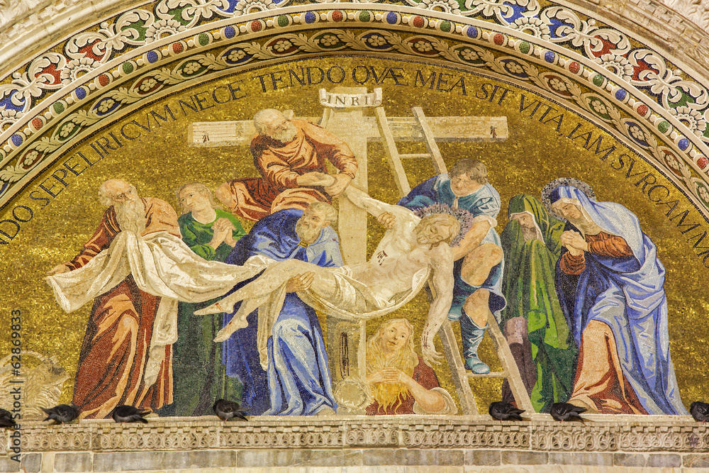 Venice - Deposition of the Cross from st. Mark cathedral.