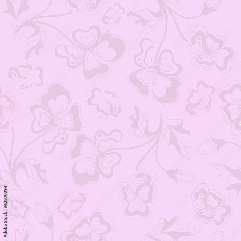 Floral Background.Seamless texture. Vector art