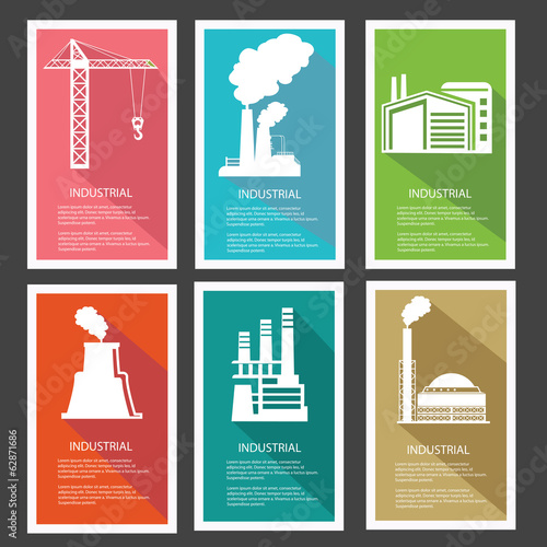 Industrial banner,vector