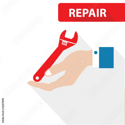 Repair concept,vector