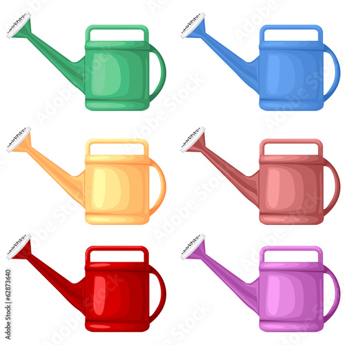 Multicolor watering can
