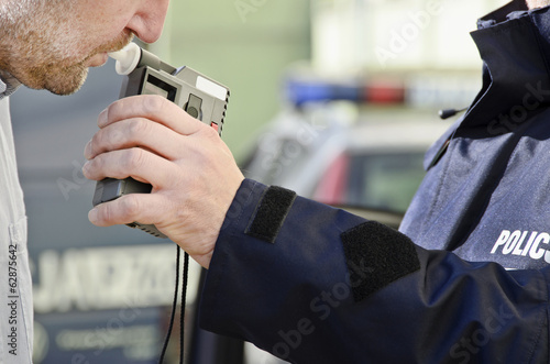 examination of sobriety by a policeman
