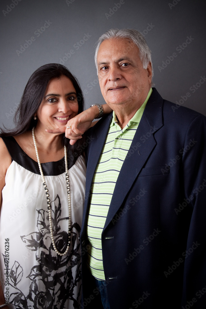 East Indian Father and Daughter