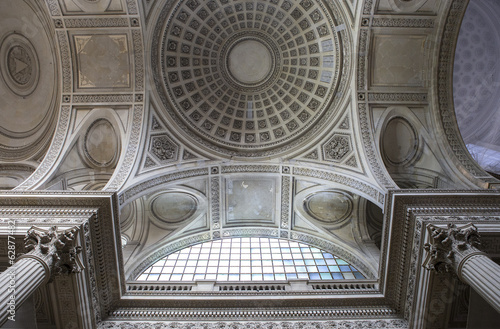 interiors and details of Pantheon necropolis, Paris, France photo