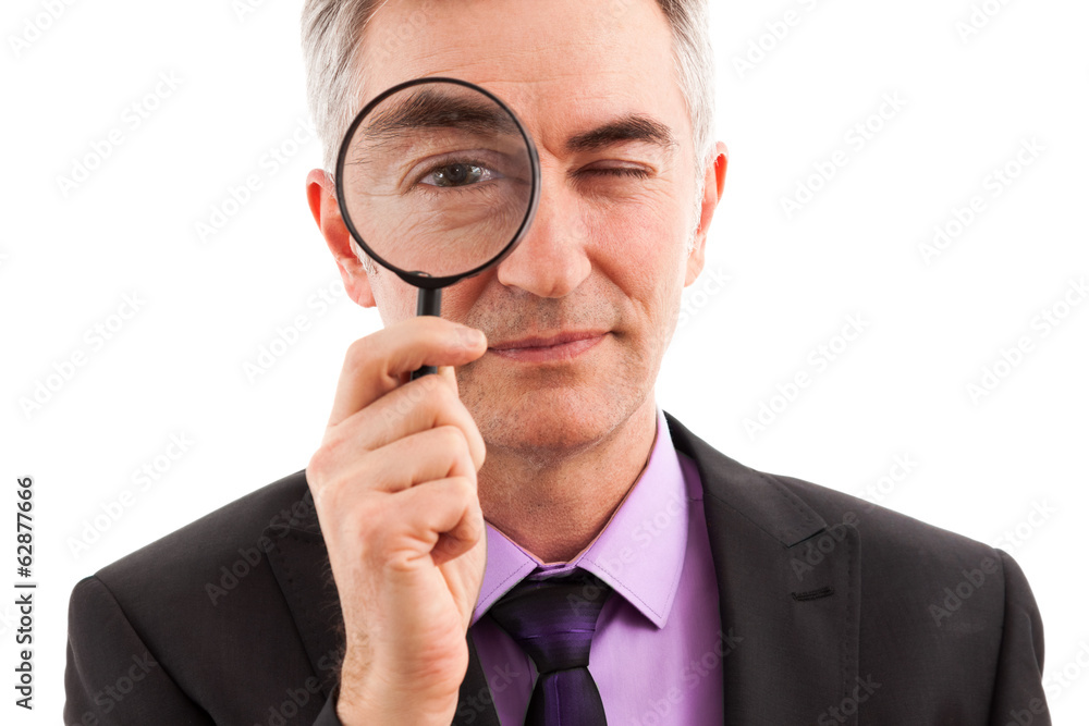 Businessman searching Businessman searching