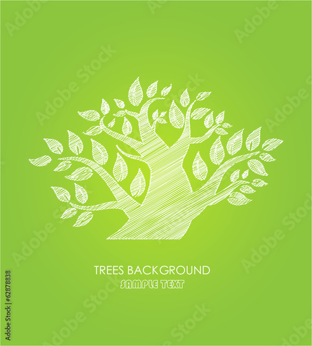 Ecology background,tree pattern