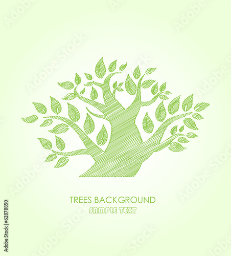 Ecology background,tree pattern