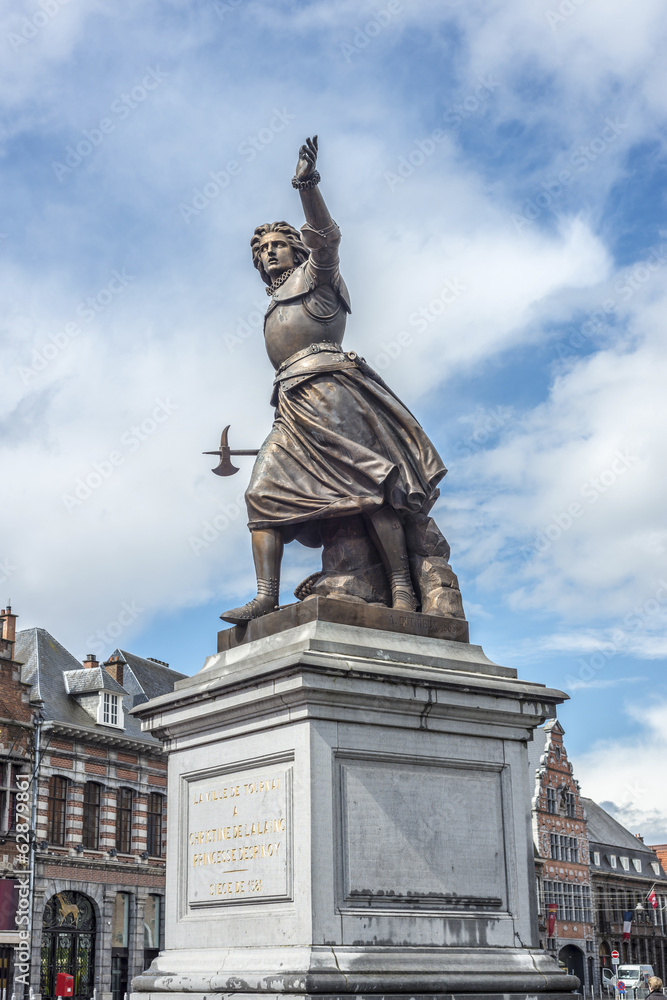Fototapeta premium Marie-Christine de Lalaing in Tournai, Belgium.