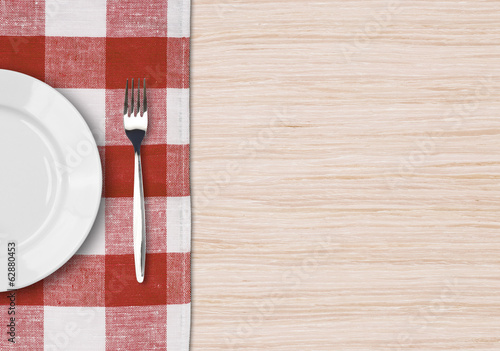 Dinner table setting top vi...