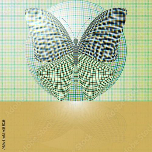 butterfly on the ball