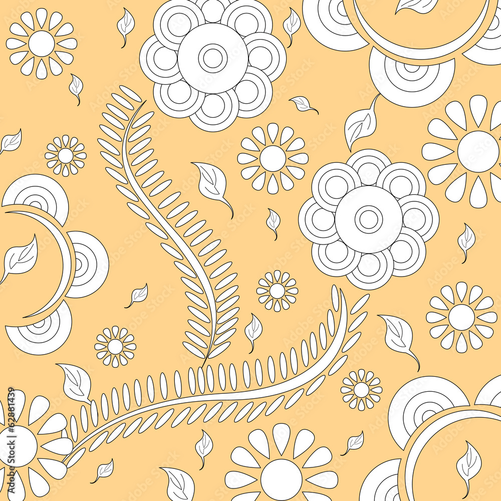 Fototapeta premium Flower pattern design