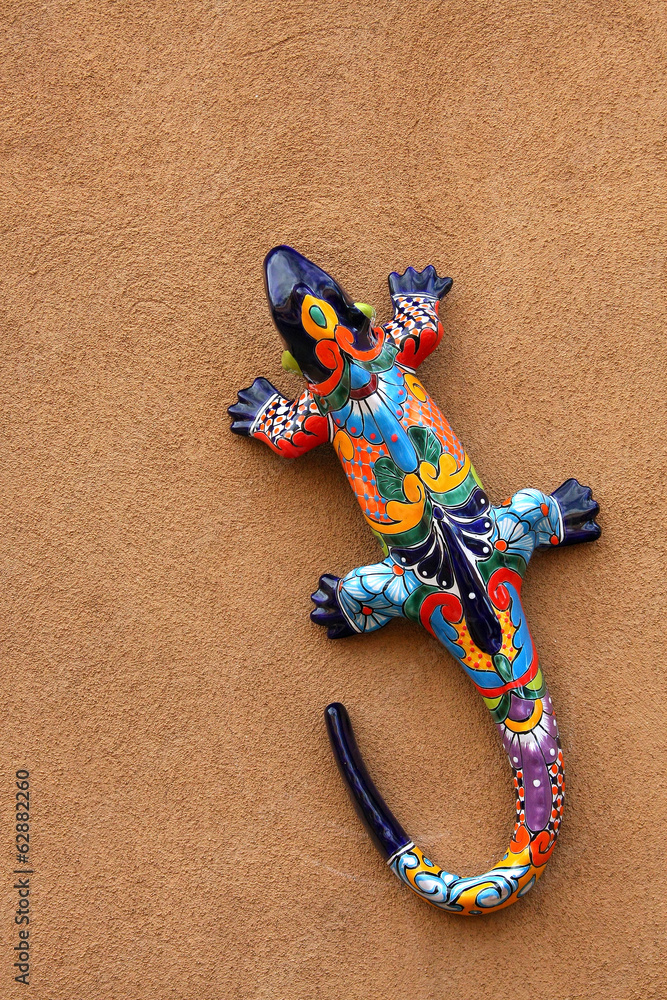 Fototapeta premium Kolorowa jaszczurka - Santa Fe