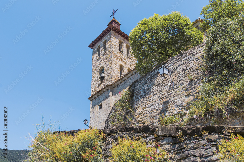 Salvador church at Biescas, Spain Salvador church at Biescas, Spain