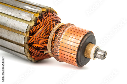 Copper Coils inside Electric Motor