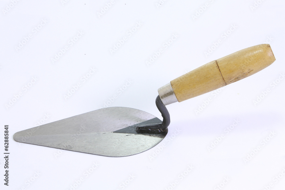 Trowel on isolated white background (Drop trowel) Trowel on isolated white background (Drop trowel)