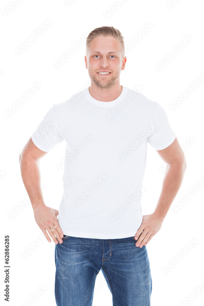Friendly relaxed young man Friendly relaxed young man