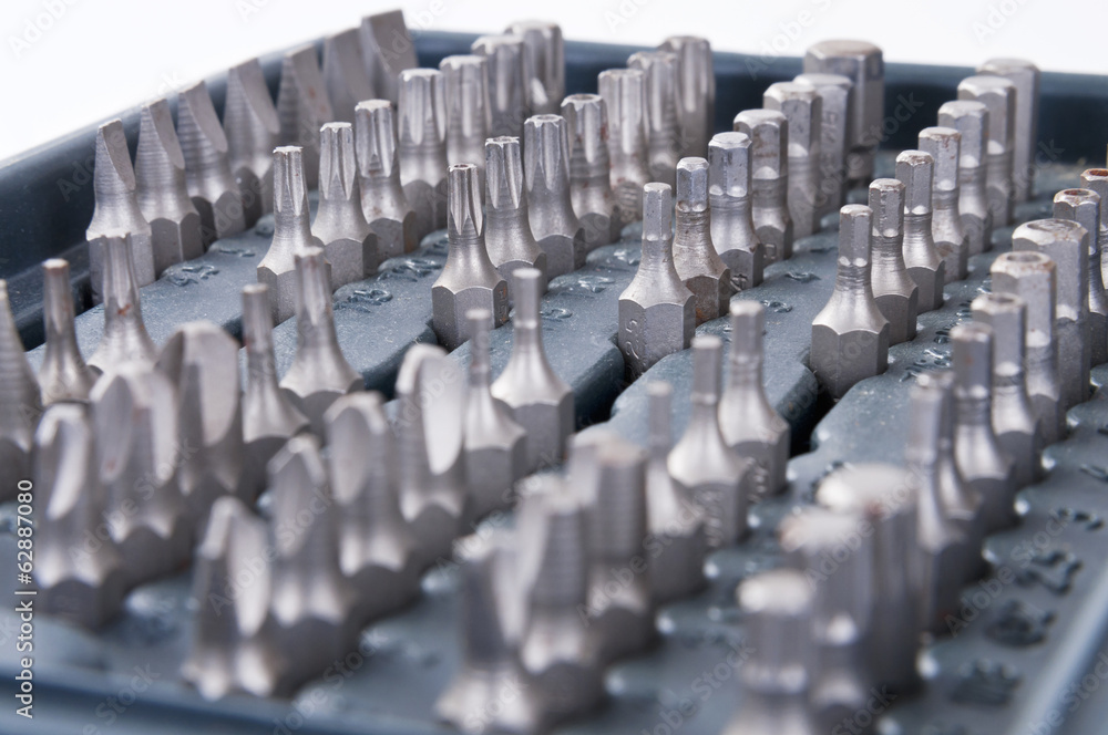 Fototapeta premium Various screwdriver bits