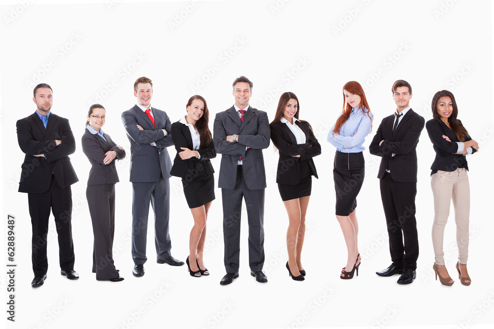 Large group of business people